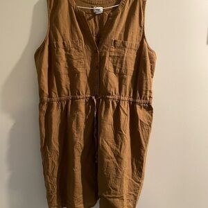 Old Navy Tan Sleeveless Dress